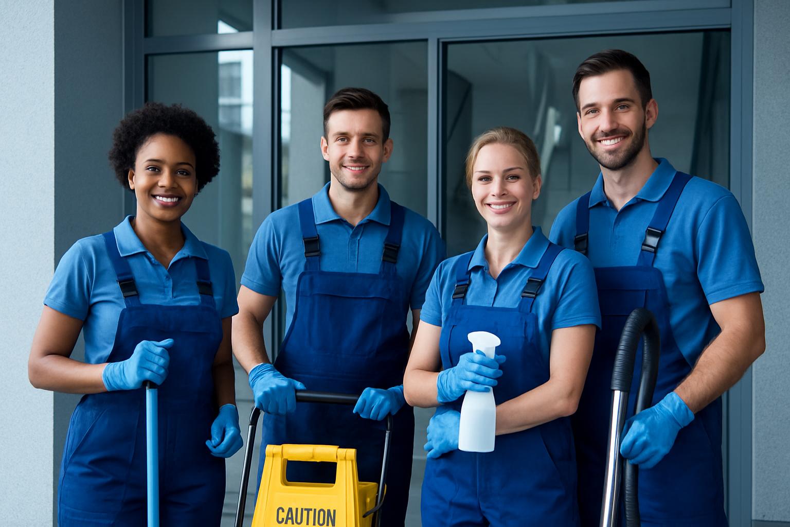 Equipo de limpieza de Soluciones Impecables PRORYCA
